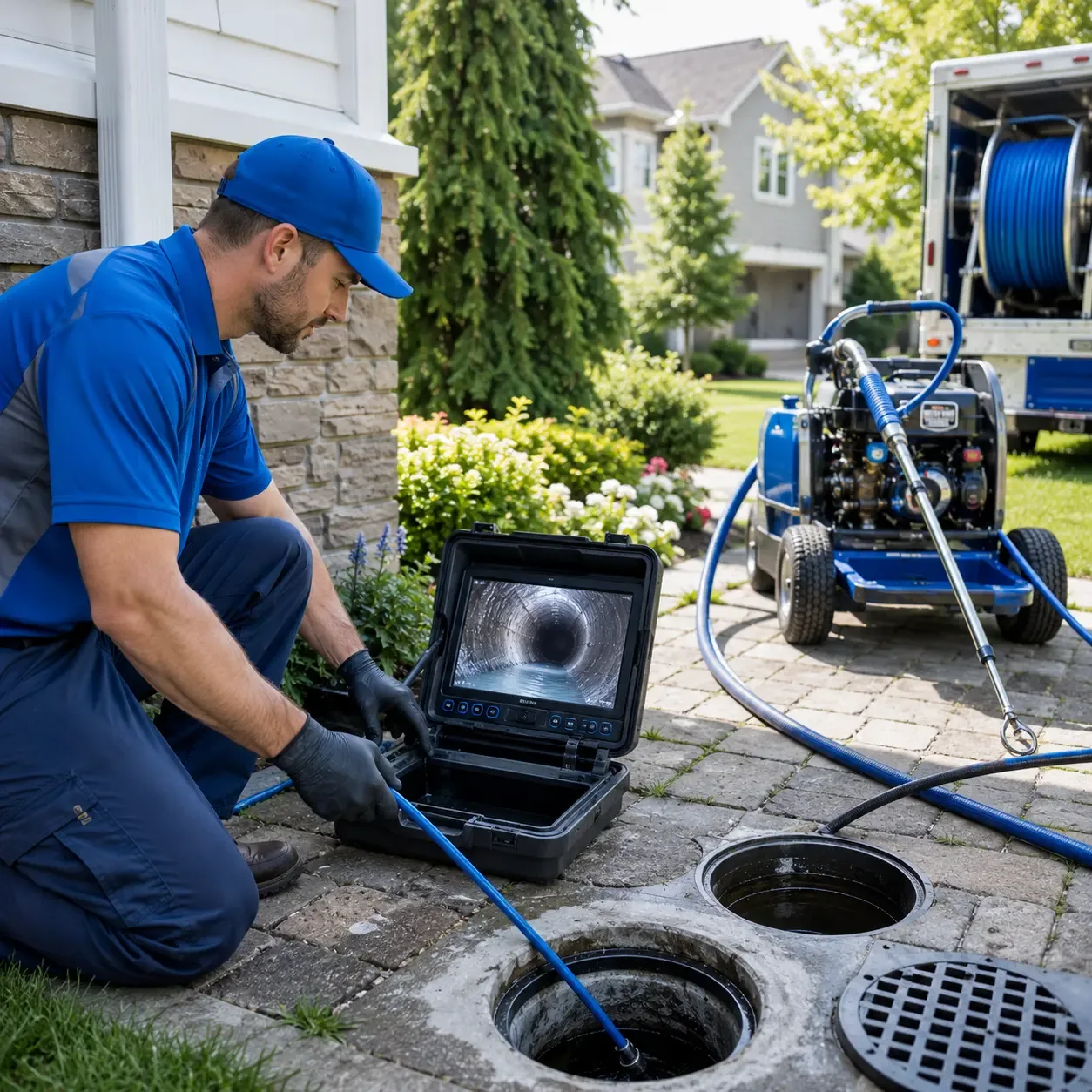 Outdoor drain cleaning professionals serving Easton, MN
